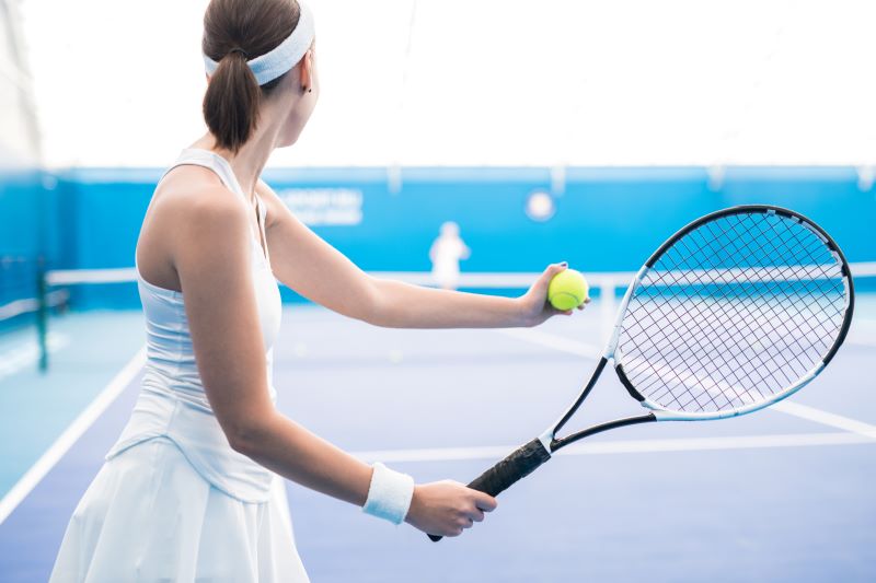 Zawodniczka tenisa sport dla dziewczyn - tenis
